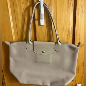 Longchamps beige , coated canvas , shoulder bag